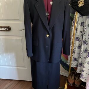 VINTAGE Austin Reed Navy Blazer with Gold Accent Buttons